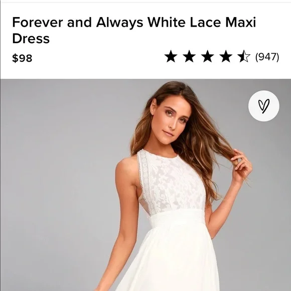 LuLus Forever and Always White Lace Maxi Dress LuLus Forever and Always White Lace Maxi Dress